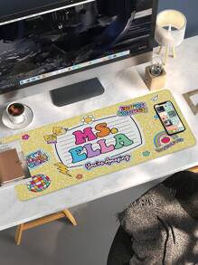 1pc Personalized Teacher Desk Mat, Custom Teacher Composition Book Desk Mat With Name, Teacher Gifts, Back To School, Teacher Appreciation Gift - Multicolor - View 16