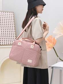 1 件手提斜挎妈咪包，便携式孕产妇和婴儿用品收纳袋，可挂在婴儿车上，高端孕妇包 - 彩色 - 查看 11