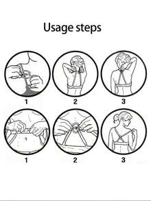 4 件蝴蝶形韩国隐形胸罩肩带夹，防滑交叉胸罩肩带扣，隐形胸罩挂钩万圣节配饰教师节 - 米色 - 查看 4