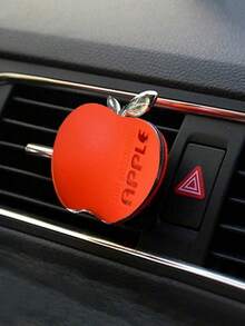 1 pieza Ambientador de coche con diseño de manzana colorida - Clip decorativo para rejilla de ventilación, diseño lindo, adecuado para el interior del coche, fragancia de larga duración, agrega un toque de moda a cualquier vehículo - Multicolor - Ver 12