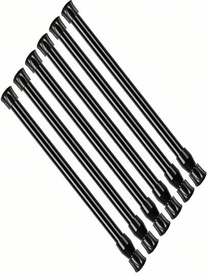 1pc Adjustable No-Drill Shower Curtain Rod Holder, Wall-Mounted Curtain Hook, Towel Bar Holder, Suitable For Bathroom, Kitchen, Bedroom, Living Room Bathroom Decor