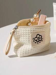 Mini Cute Cartoon Coin Purse, Portable Lipstick/Cosmetic Bag, Earphone & Cable Organizer,For Holiday Beach, Bathroom Collection, Bedroom Collection, Large Capacity