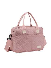 1 件手提斜挎妈咪包，便携式孕产妇和婴儿用品收纳袋，可挂在婴儿车上，高端孕妇包 - 彩色 - 查看 1