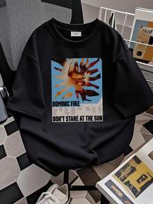 180g Pure Cotton Dominic Fike Don't Stare At The Sun Tour City 2023 T Shirt Full Size S-5XL 1T342 Unisex Comfortable Slightly Streetwear Designer Clothes Graphic Fashion Summer Casual Stylish Stretched For Women Versatile Top For Everyday Wear Print Round Neck Short Sleeve Breathable Soft Men