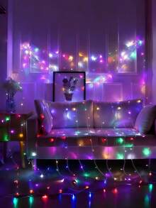 10m/80 Lights String Lights Decoration Lights, 1.5M/3M/6M/10M Outdoor LED String Lights, Battery Box Lights, Star Lights, Atmosphere Lights, Colorful LED Lights, Outdoor Decoration Lights, Waterproof Fairy Lights For Yard, Garden, Party, Holiday, Suitable For Living Room, Dining Room, Bedroom, Outdoor (No Battery Included)