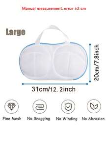 7/1 Stück Wäschesack mit Griffen - Wabenförmiger Mesh-Delikatessenschutz für BHs/Pullover/Socken, reißfester dicker Mesh-Wäschesack für Unterwäsche & Kleidung, Maschinenwäsche-Mesh-Beutel für BHs, Wäschekorb-Spezialwäscheschutz-Beutel, Anti-Verformungs-Maschinenwäsche-Wäschesack, BH-Wäschesack, Weihnachts-/Urlaubsgeschenk-Essentials (Heim- und Reisebedarf)