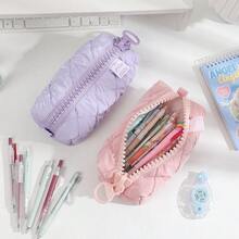 [Candy Color] Soft Student Stationery Storage Bag | Large | Pencil Case | Student | Girl | Candy Color - Multicolor - View 8