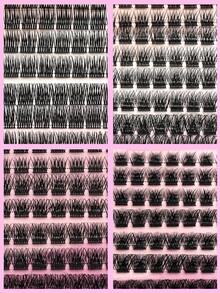 392pcs False Eyelash Clusters - Premium D-Curl Fluffy & Natural Lash Extensions For DIY Eyelash Grafting, Reusable, Lightweight, Easy To Wear - D - View 6
