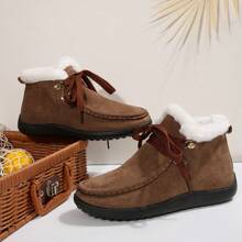 Lässige, vielseitige, warme, thermisch gefütterte, bequeme Damen Knöchelstiefel