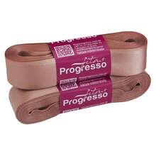 Satin Ribbon 22mm Wide In 10m Pieces. - OLD PINK (color 1143) - View 2