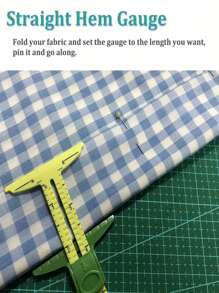 1pc High-Quality 5-In-1 Sliding Ruler, NANCY Professional Sewing Measuring Tool, Made Of Durable Plastic With High Precision. Combines Multiple Measurement Functions, Convenient For Sewing, Tailoring And Patch Cutting. Ergonomic Easy-Grip Handle For Comfortable Home Sewing Operation, Essential For Sewing Enthusiasts And Professional Tailors. Random Color/Style