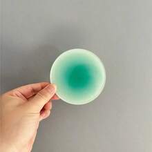 1 Pc Circular Gradient Candy Colored Coaster, Acrylic Anti Scalding And Thermal Insulation Mat, Dining Table Mat, Shooting Props, Decorative Ornaments - Multicolor - View 7