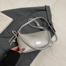 Women Shoulder Bags - 銀色+掛件 - 查看 2