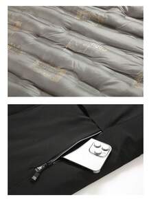 新款秋冬男士户外徒步石墨烯加厚防水保暖可拆卸连帽抓绒外套，滑雪