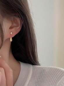 2PCS Fashion Simple Drop Earrings, Premium Feeling Light Luxury Temperament Hundred Earrings, Suitable For Daily Wear, Holiday Gifts, Back-To-School Season Gifts ,Halloween,Christmas,(Does Not Include Cardboard)