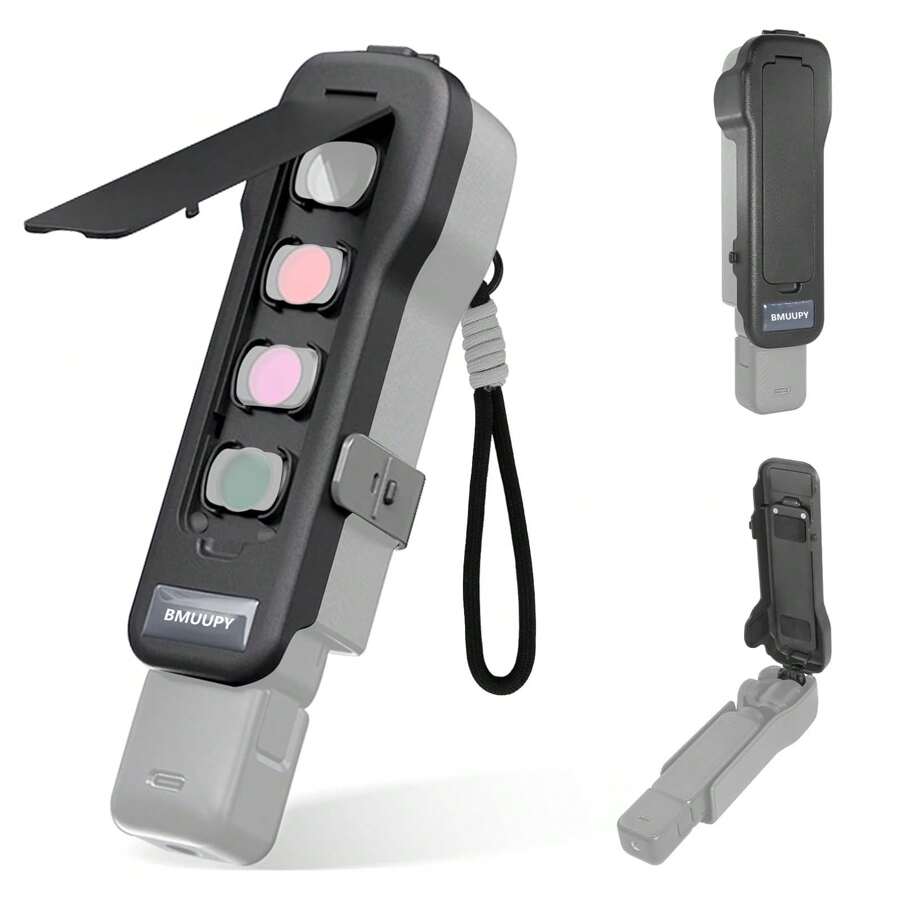 Pocket 3 Protective Case For Osmo Pocket 3,Gimbal Flip Protective Cover,4 CPL/ND Filters Storage Slots For Osmo Pocket 3 Creator Combo Accessories