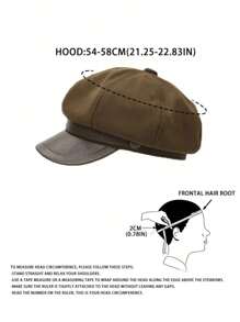 1pc Women's Washed Denim Beret Hat With Flower Embroidery, Fashion Minimalist Artist Hat, Elegant Retro Flat Top Octagonal Cap Suitable For Spring/Summer Outdoor, Shopping