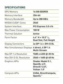 Nvidia Quadro P5000 16GB GDDR5 Professional Graphics Card, Full Height Dual Slot, 4x DP 1.4 + DVI-DL (5K/4K HDR), For Scientific Computing, Professional CAD, 4K Video Editing, 3D Rendering, VR Development (Industrial Packaging)