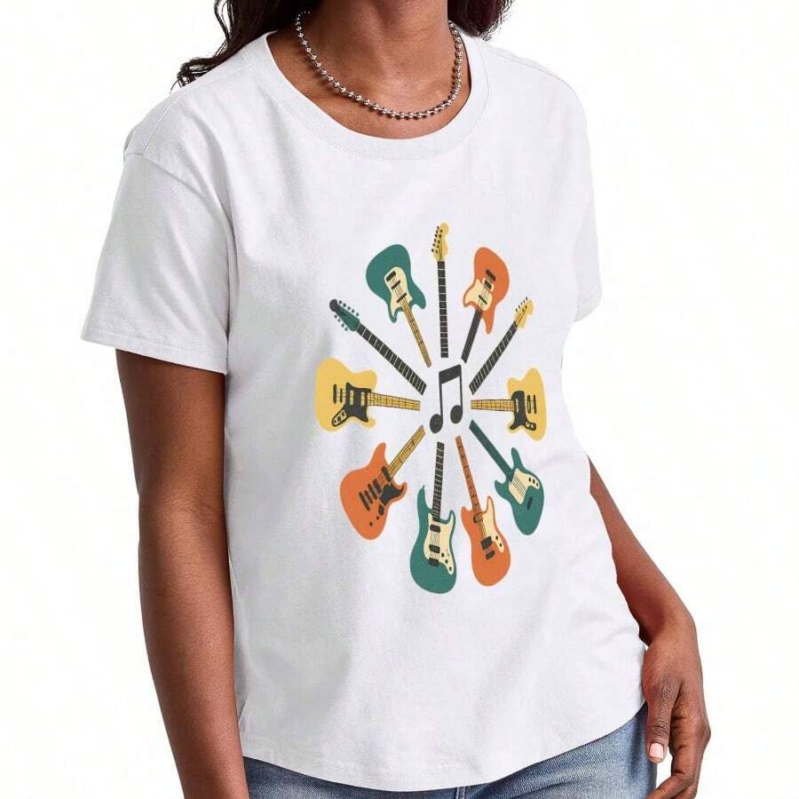 Women T-Shirts - 白色 - 查看 1