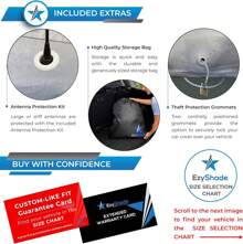 EzyShade 10-Layer Car Cover Waterproof All Weather. See Vehicle Size-Chart For Accurate Fit. Outdoor Full Exterior Covers For Automobiles Sedan Hatch SUV Rain Sun Protection. Size A5 (See SizeChart)