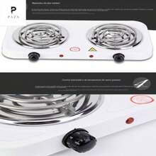 Estufa eléctrica de doble cabezal para uso doméstico (colores aleatorios) - Tipo de Enchufe A USA (110-127V) - Ver 8