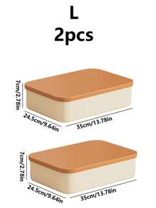 1件桌面收纳盒，杂物，玩具，零食，带盖储物篮，大容量整理盒，塑料长方形收纳盒，用于桌面整理，小物品收纳盒 - 彩色 - 查看 13