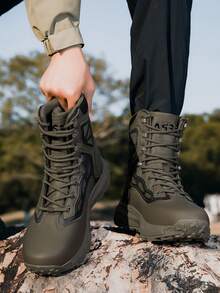 Męskie buty trekkingowe, profesjonalne buty treningowe, buty sportowe, oddychająca tkanina, antypoślizgowe buty outdoorowe, męskie antypoślizgowe wojskowe buty taktyczne, buty bojowe, wysokie buty wojskowe, buty trekkingowe, czarne buty, brązowe buty, zielone buty, wysokie buty, wojskowe buty treningowe, brązowe buty, czarne buty, zielone buty, brązowe botki, czarne botki, zielone botki, brązowe buty taktyczne, czarne buty taktyczne, zielone buty taktyczne, czarne buty wojskowe, zielone buty wojskowe, brązowe buty wojskowe - Ciemnozielony - Zobacz 6