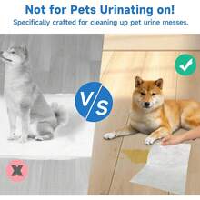L&W BROS. Easy Clean Pet Quick Absorbent Sheets – Innovative Solution For Mess-Free Cleanup Not Traditional Pee Pads, 12"X10" For Urine And Pet Stain & Odor Remover (120 PCS) FNAH - 50 - 查看 6