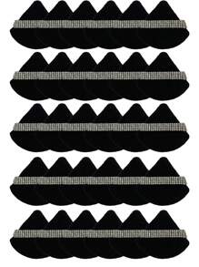 1/3/5/10/15/24 件装黑色三角化妆海绵套装，水晶绒短绒材质，柔软粘性强，适用于化妆、家居装饰、梳妆台、旅行、卧室等场合，是理想的化妆配件。套装包含粉扑、化妆海绵、化妆海绵、化妆海绵，价格实惠，是圣诞礼物或圣诞袜填充物的绝佳选择。 - 黑色 - 查看 12