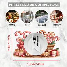 1 cái/4 cái/6 cái Miếng lót đĩa bằng vải lanh in họa tiết Giáng sinh, Trang trí Giáng sinh, Thích hợp cho bàn ăn, Trang trí mọi mùa, Miếng lót bàn có thể giặt được, Trang trí phòng, Miếng lót ly, Miếng lót bàn ăn nhà bếp, Trang trí tiệc trong nhà ngoài trời, Trang trí nhà cửa, Quà tặng lý tưởng - Nhiều màu - Xem 5
