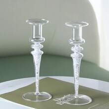 1 Piece Of European-Style Modern Creative Diamond Glass Candlestick, A Home Decoration That Exudes A Romantic And Light Luxury Vibe. It Serves As A Perfect Ornament For Candlelight Dinners, A Wonderful Decoration For Weddings And Marriage Ceremonies, And Radiates A Sense Of Sophistication. It Embodies The Romantic And Light Luxury Style Of Home Decor.