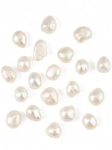 10pcs Natural Freshwater Asymmetrical Pearl Beads, DIY Jewelry Making Accessories