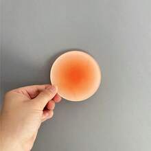 1 Pc Circular Gradient Candy Colored Coaster, Acrylic Anti Scalding And Thermal Insulation Mat, Dining Table Mat, Shooting Props, Decorative Ornaments - Multicolor - View 4