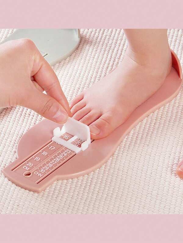 1 Durable Baby Foot Measuring Device, Plastic Foot Measuring Ruler, Suitable For 0-8-Year-Old Babies, Children And Infants To Measure Their Feet, And Necessary Shoe Size Tools For Buying Shoes.