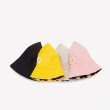 1pc Double-Sided Embroidered Travel Hat, Suitable For Daily Wear - Beige - View 4