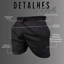VITARA Men's Sports Shorts | Breathable Dry Fit Fabric | 2 Colors | Ideal For Training And Everyday Life, CrossFit, Running, Bodybuilding, Soccer, Gym - 黑色 - 查看 2