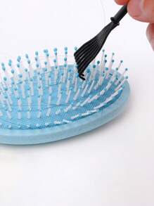 1支空心按摩发梳，蓬松梳，男女通用，多功能，干湿两用，适合所有发质，母亲节礼物，美发造型工具，发饰 - 彩色 - 查看 6