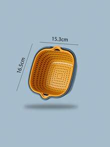 6/2 pièces, Passoire, Panier à double égouttage, Panier de passoire en plastique, Panier de lavage réutilisable, Passoire de cuisine, Panier de lavage de fruits et légumes, Fournitures de cuisine, Ustensiles de cuisine, Accessoires de cuisine