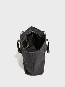 New Sequin Fashion Large Capacity Handbag, Customizable, Retro Shoulder Crossbody Bag, Suitable For Daily Commute, Student, Work, Shopping, Outdoor, Exquisite And Stylish - Black - View 5