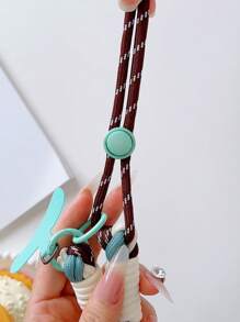 1 قطعة سير هاتف طويل قابل للتعديل مضفر ب- 6 خيوط، سير هاتف متين للحمل عبر الجسم