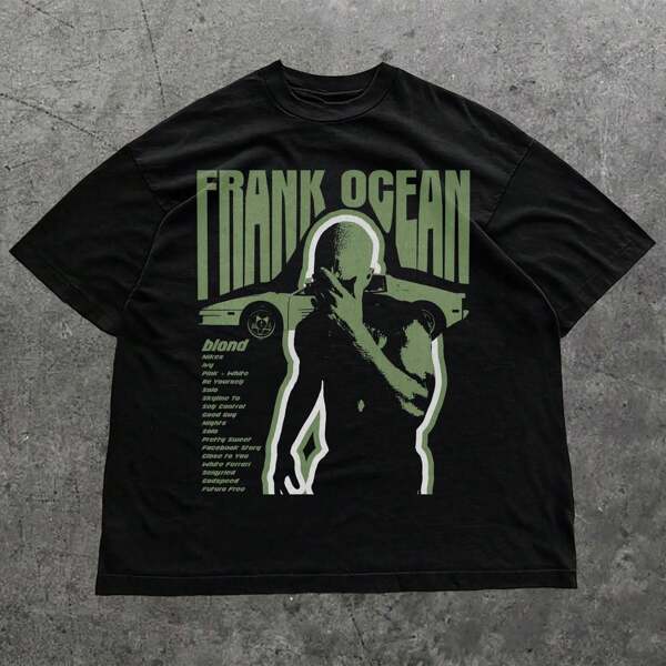 Graphic Tee, Unisex Heavy Cotton T-Shirt, Rap Shirt, Vintage Merch, Frank Concert Gift, Music Lover Tee