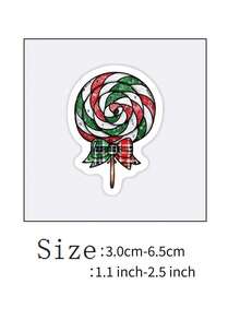 60PCS Christmas Candy Sticker Cartoon Anime Figure Christmas Candy Christmas Gift Image Stickers Manual DIY Puzzle Paster Mini-Game Waterproof Sticker Festival Gifts Party Gifts A Birthday Present Luggage Notebook Computer Mobile Phone Decoration Sticker New HOT Figures Water Bottle Stickers Games