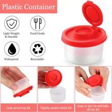 1/2/4 Pcs Salt And Pepper Set, Mini Durable Salt And Pepper Shaker Set, Spice Jars, Salt Container, Plastic Pepper Bottle With Airtight Lid Transparent, Kitchen Accessories, Spice Storage Box, Travel Seasoning Bottles Suitable For Home Kitchen, Outdoor Camping, Picnic, Beach, BBQ, Lunch Box, Portable Accessories