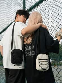 Umhängetasche für Herren im japanischen Arbeitsstil, lässige kleine Schultertasche für Jungen, neue kleine Schultertasche für Männer