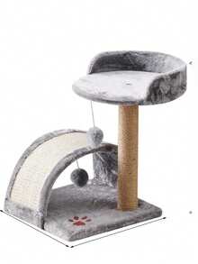 1pc Random Color Sisal Cat Scratching Post, Cat Tree, Cat Toy