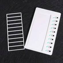 Weißes Planungsbuch, Kinder Selbstdisziplin Stempelkarten Halter, Notizen, Schüler Nachrichtencheckliste, Meine Aufgaben Selbstdisziplin Stempelkartenbuch