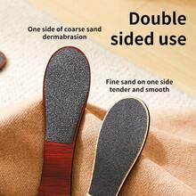 Doppelseitiges Sandpapier Holz Fußfeile, Hornhautentferner Werkzeug für Fußpflege