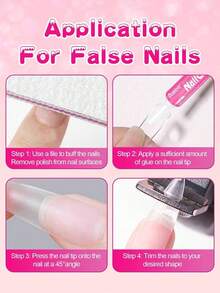 50pcs/100pcs Nail Glue, Super Strong, Fast-Drying, Long-Lasting, Easy Application, Perfect For Acrylic & Press-On Nails, Quick Nail Repair, Nail Care & Enhancements 2g/Pc - 清除 - 查看 7