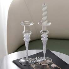 1 Piece Of European-Style Modern Creative Diamond Glass Candlestick, A Home Decoration That Exudes A Romantic And Light Luxury Vibe. It Serves As A Perfect Ornament For Candlelight Dinners, A Wonderful Decoration For Weddings And Marriage Ceremonies, And Radiates A Sense Of Sophistication. It Embodies The Romantic And Light Luxury Style Of Home Decor.