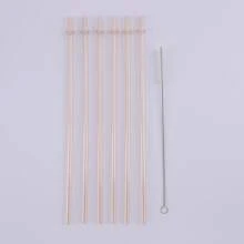 6件/12件套塑料吸管，含吸管清洁刷，粉色/紫色/玫红色透明闪光吸管带环，易于清洁，抗冲击力强，可重复使用吸管，适用于30盎司/20盎司/16盎司杯子、水瓶、牛奶杯、塑料水杯、玻璃杯 - 多色/多款式 - 查看 21